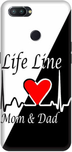 Clickzone Back Cover for Realme 2Pro Printed- Mom & Dad - Mobile Back ...