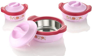 STEEL KING Casserole/ Box/chapati Container/hot case in Stainless Steel ...