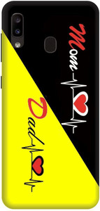Clickzone Back Cover for Samsung Galxy A30 Printed Mom & Dad , Love Mom ...