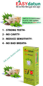 Neem Datun Toothpaste Easy Datun Herbal Brush Monthly Pack of 30 Neem Brush Toothpaste - Buy ...