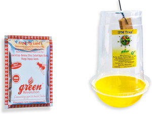 Ipm Insect Traps Green Revolution Combo Pack Of IPM trap with Fruit fly Pheromone lure ...