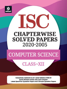 Isc Chapterwise Solved Papers Computer Science Class 12 for 2021 Exam ...