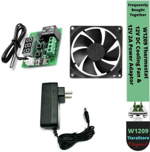 TechSupreme W1209 Digital Thermostat Temperature Sensor-12V 2A Power ...