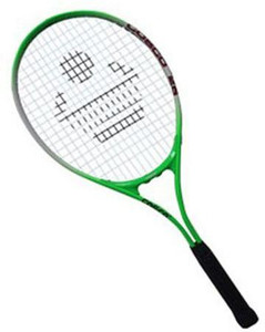 COSCO Drive 25 Tennis Racket - White Green White, Green Strung Tennis ...