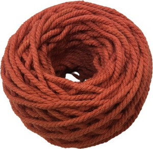Saffron Thread Rope Bright Home Decor 2MM Saffron Color Twisted Cotton Rope -100 Meter ...