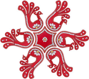 Icrafts IC-PEA1-R Rangoli Stencil Price in India - Buy Icrafts IC-PEA1 ...