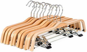 Rollyware ROLLYWARE Wooden Hanger Wooden Dress Pack of 3 Hangers For Dress Price ...