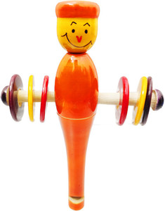 MyToyBox Smiling Rattle | Handmade Baby Toy | 0+ years | Natural and ...