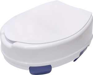 EASYCARE Commode Raiser with 4 Clamp Lock and Safe Lock Adds 4