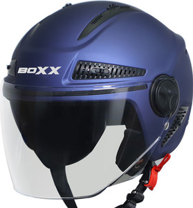 Steelbird Boxx Open Face Helmet, ISI Certified Helmet in Matt Matt Y ...