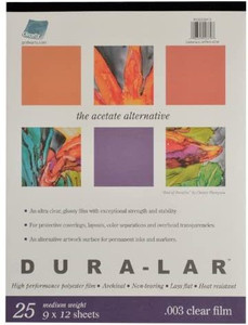 Grafix Mat 0.005 Dura-lar Film, 22,9 Cm Par 30,5 Cm, 25 Feuilles