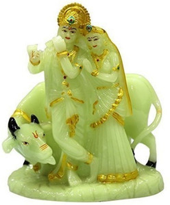 S A Gifts Sai Amrut Radha Krishna Idol Glowing Radium Hindu God ...