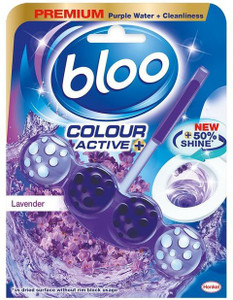 BLOO Solid Rim Toilet Cleaner Colour Active, Purple Water, Value Pack ...