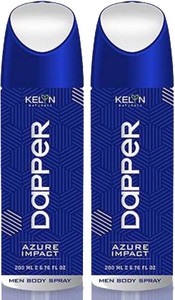 Kelyn DAPPER AZURE-2 Deodorent Body Spray -For Men (400 ml) Body Spray ...