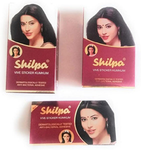Liquid Bindi Maroon Round Shilpa Kumkum Bindi At Rs 1/packet In