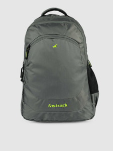 Fastrack Men Solid Backpack 30 L Laptop Backpack Grey - Price in India ...