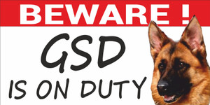 Gsd Sign CREATIVE ADVERTISERS Beaware GSD on duty Emergency Sign Price in India ...