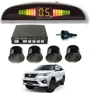 After cars Premium Car Reverse Parking Sensor 229 White LED Display Car ...