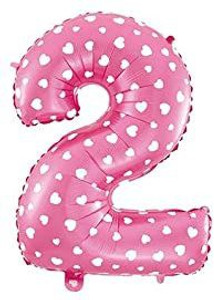 Flipkart.com | मुँहh प्रिंटेड Pink Number Foil Balloon (Number 2, Pink ...