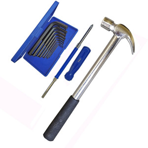 Inditrust Hand tool kit Claw Hammer 9pc Hex Allen key and 2in1 ...