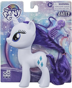 MY LITTLE PONY Toy 6-Inch Rarity-- White Pony Figure with Rooted Hair ...