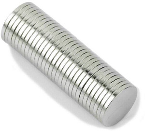 5x N52 Neodymium Magnets – 1/4 X 1/4 Inch Cylinder Disc, Strong Nickel Coated