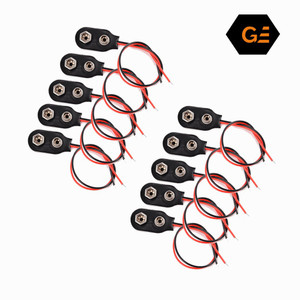 geeta enterprises 9V Battery Clip (Pack of 10) Connector Positive ...