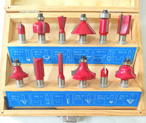 DRONA 12pc Router Trim Bit Vintage 12Pcs 8mm Router Bit Set Shank ...