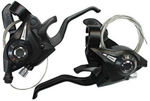 Shimano ST-EF51 3x7/8/9 Speed Shifters / Brake Levers Combo Kit Black/Silver