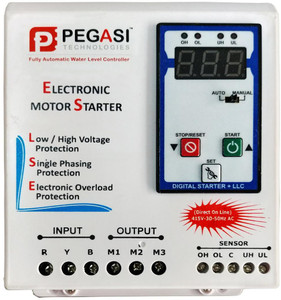 PEGASI Water Level Controller with 3 Phase Digital Motor Starter Panel ...