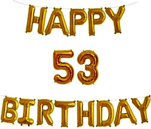 Flipkart.com | MARGSHRI Solid Golden Solid Happy Birthday with Number ...