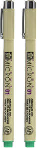 Sakura Pigma Micron Fineliner 05 – Grüner Präzisionsstift 0,45 Mm Für Zeichnungen