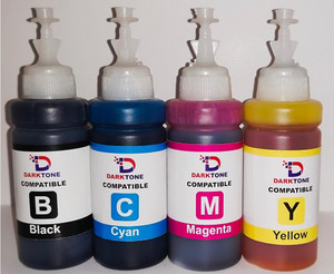 DarkTone Refill Ink Compatible for Epson L380 Multi-Function Printer ...