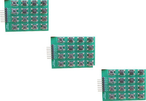 ScienceLab Technosolutions Set of 03 - [ Hex keypad 4x4 matrix keypad ...