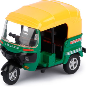 zest 4 toyz Friction Powered Auto Rickshaw Toy Model with Movable ...
