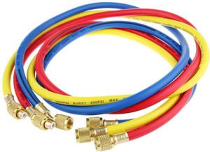 Digital Craft Set of 3 Pieces R22 Refrigerant Gas Charging Hose for Car ...