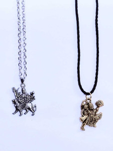 ricky collections lord shree hanuman and mata rani with chain pack of 2 ...