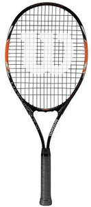Match Point Tennis Racket WILSON Matchpoint XL , Black/Orange Multicolor Strung Tennis Racquet ...