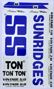 Ton Bat Sticker SS DC SS TON VINTAGE 5.0, 6.0 CLASSIC COLLECTION CRICKET BAT STICKER ...