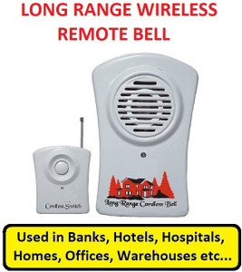 REALON Veetex Wireless Remote Calling Bell for Office,Hard Plastic Body ...