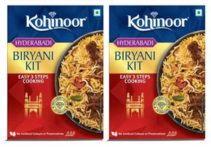 Kohinoor Authentic Basmati Biryani Kit Hyderabadi 327g Ready To Kohinoor Authentic Basmati Biryani Kit Hyderabadi 327g Ready To