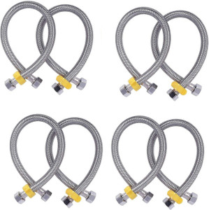 Prestige Stainless Steel 304 Grade Connection Pipe, Chrome Finish (18 ...