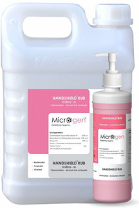 Microgen Handshield Rub 5 liter and 500 ml Hand Rub Can - Price in ...