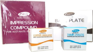 pyrax Set of 4 pcs Dental Impression Compound Base Plate Copper and ...