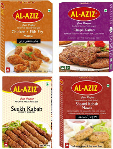 Al Aziz Masala Combo of Fry Chicken, Chapli Kabab, Seekh Kabab, Shami ...