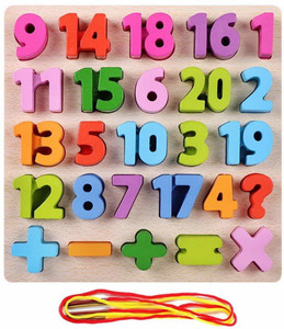 NEXT CREATION Alpha-Num_Puz-40 Wooden Alphabet Counting Numbers Combo ...