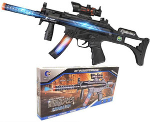 IndusBay Light Sound PUBG Toy Gun Laser AK47 Flash Gun Toy with Music ...