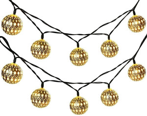 Porquepine 223 LEDs 3 m Yellow Steady Ball Rice Lights Price in India ...