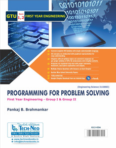 Programming For Problem Solving For GTU Sem 1 & 2 Code 3110003 Semester ...