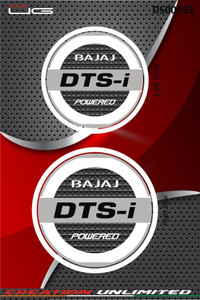 Golden Fox 15.24 cm MULTICOLOR BAJAJ STICKERS FOR ALL BIKES AND CARS ...